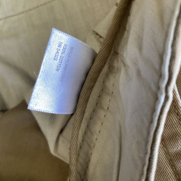 Old Navy Broken-In Khakis Tan Flat Front Pants Mens Size 38x32 - Picture 4 of 8